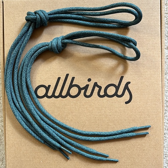 NWOT Allbirds Replacement Laces (2 pr.) Teal green • in-store exclusive color - Picture 7 of 8